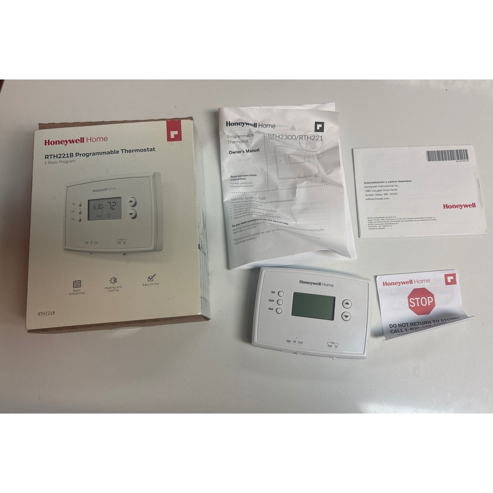Honeywell Home RTH221B Programmable Thermostat White 1 Basic Program